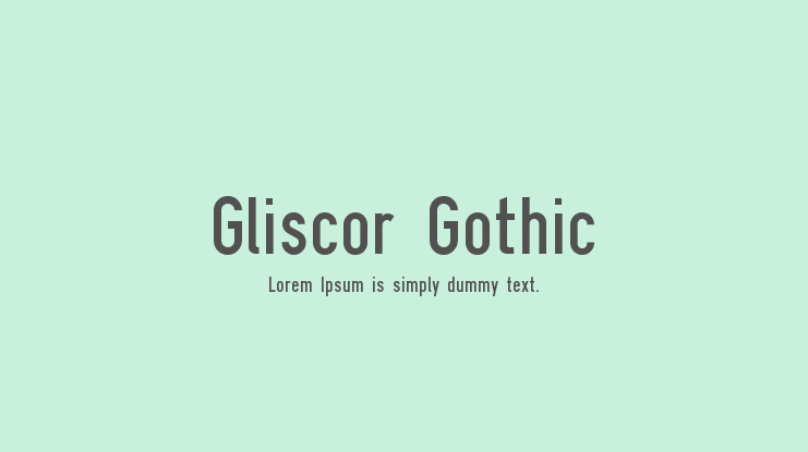 Gliscor Gothic Font