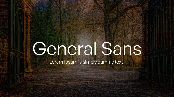 General Sans Font Family