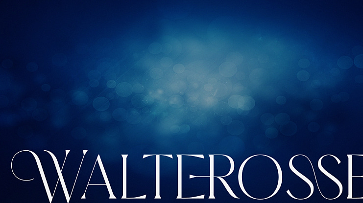 Walterosse Font