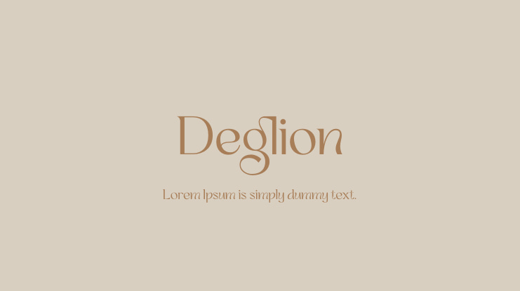 Deglion Font