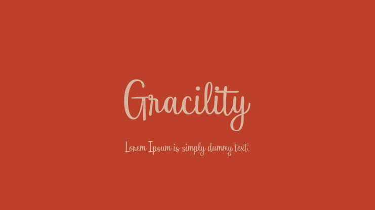 Gracility Font
