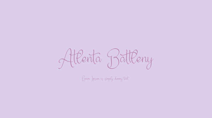 Atlenta Battleny Font
