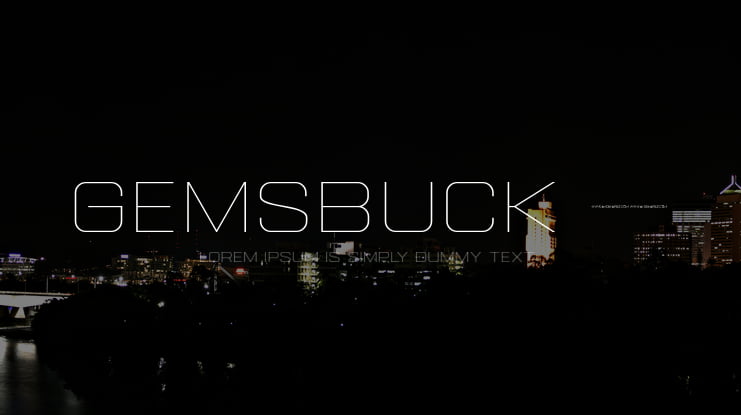 Gemsbuck 01 Font