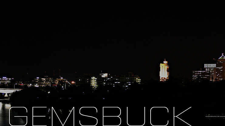 Gemsbuck 01 Font