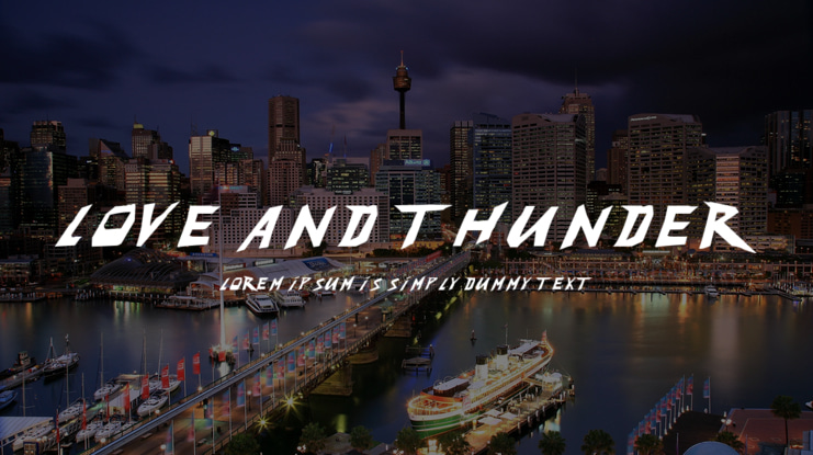 Love and Thunder Font