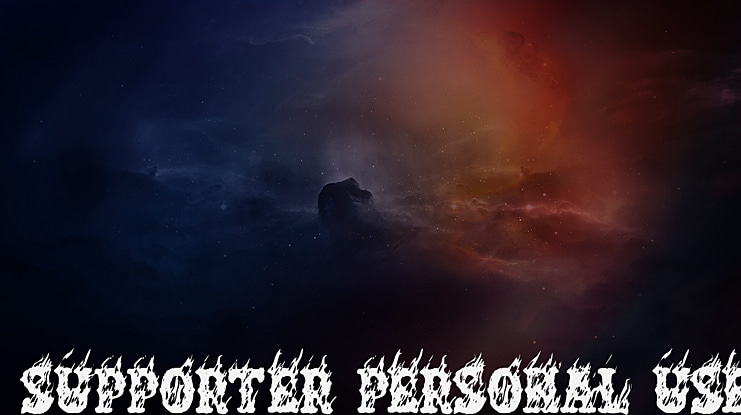 SUPPORTER PERSONAL USE Font