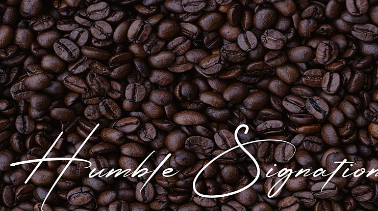 Humble Signation Font
