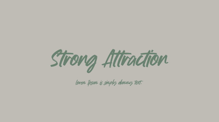 Strong Attraction Font