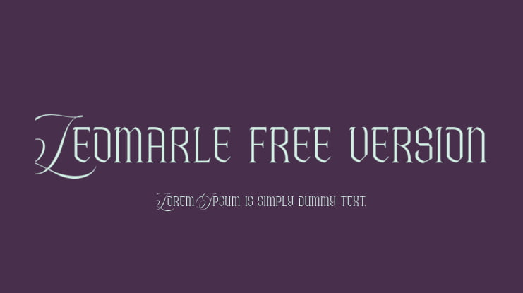 Leomarle free version Font