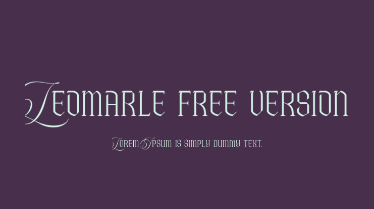 Leomarle free version Font