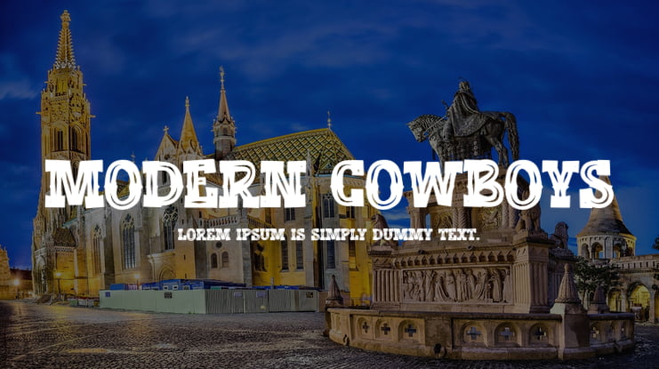 Modern Cowboys Font
