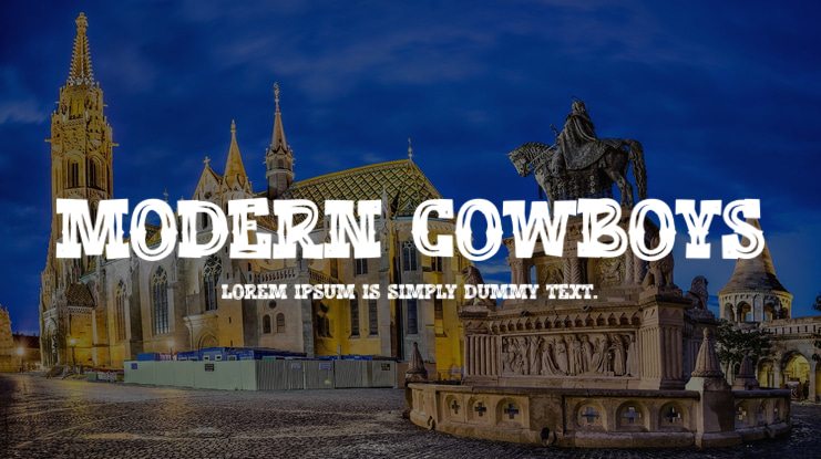 Modern Cowboys Font