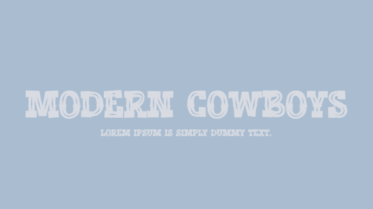 Modern Cowboys Font