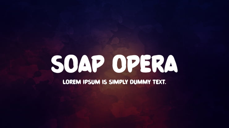 Soap Opera Font