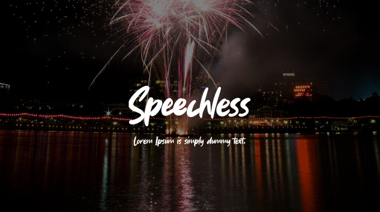 Speechless Font