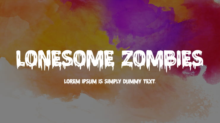 Lonesome Zombies Font