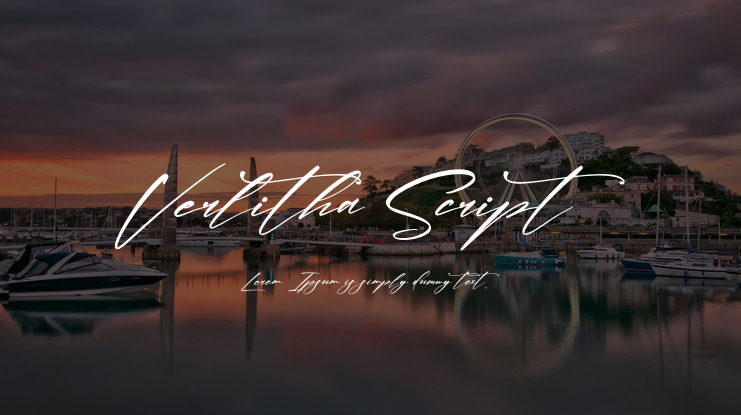 Verlitha Script Font