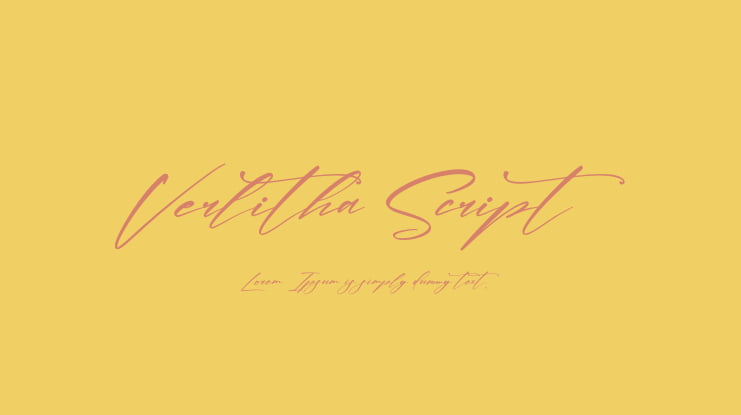 Verlitha Script Font