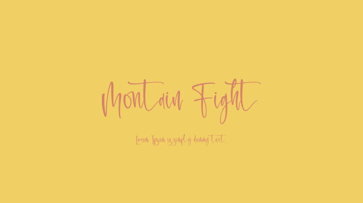 Montain Fight Font