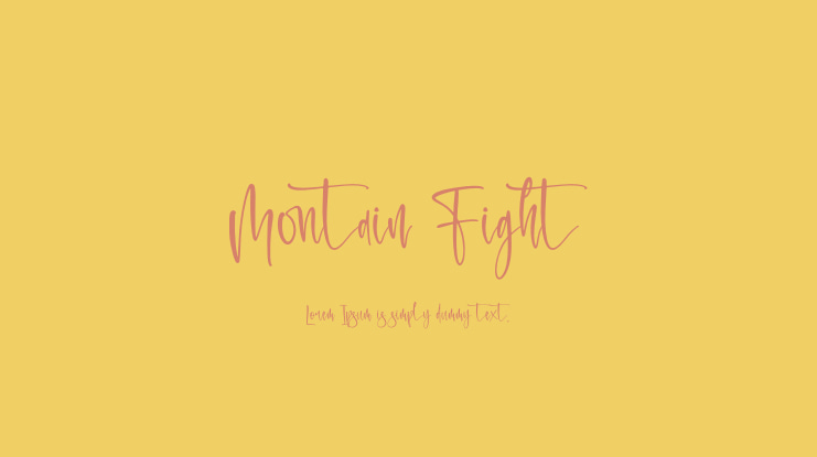 Montain Fight Font