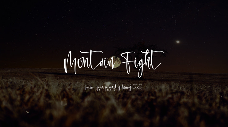 Montain Fight Font
