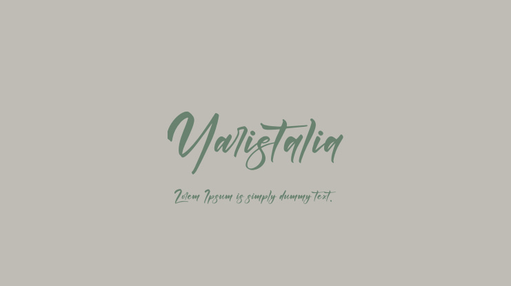Yaristalia Font