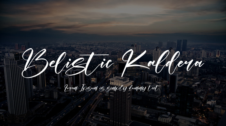 Belistic Kaldera Font