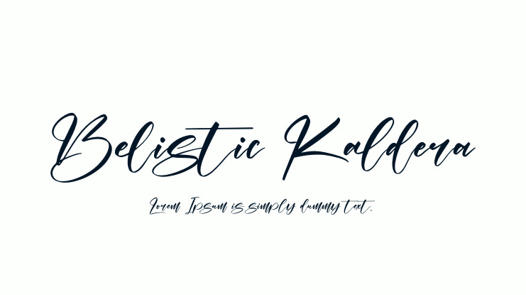 Belistic Kaldera Font