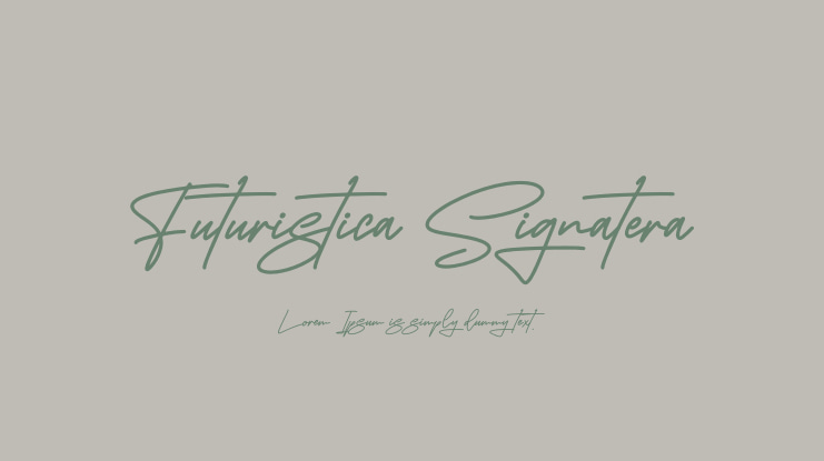 Futuristica Signatera Font
