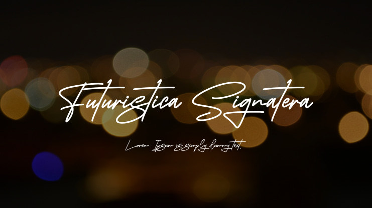 Futuristica Signatera Font