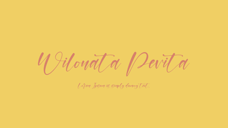 Wilonata Pevita Font