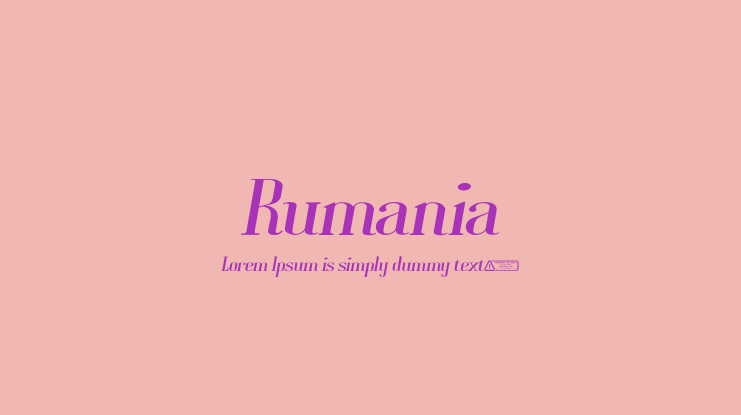 Rumania Font