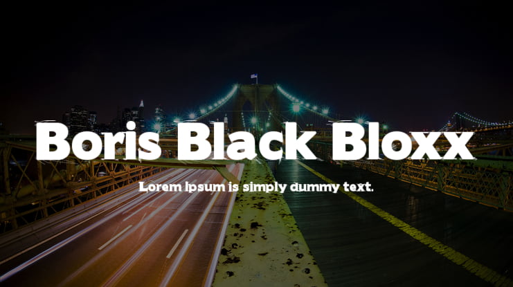 Boris Black Bloxx Font Family