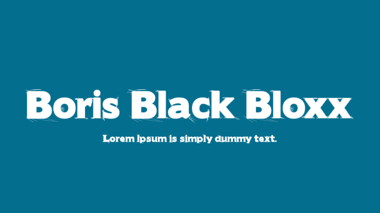 Boris Black Bloxx Font Family