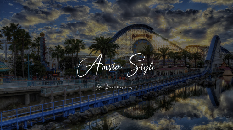 Amster Style Font Family