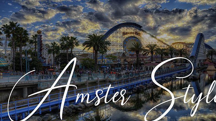 Amster Style Font Family