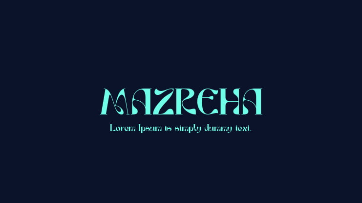 MAZREHA Font