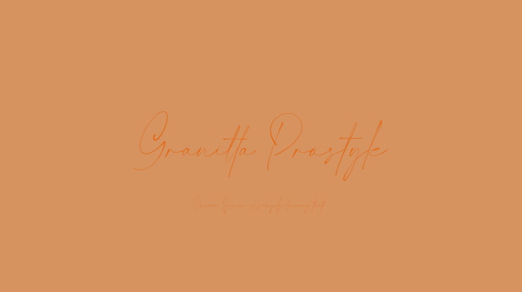 Granitta Prostyle Font