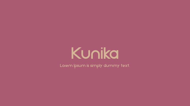 Kunika Font