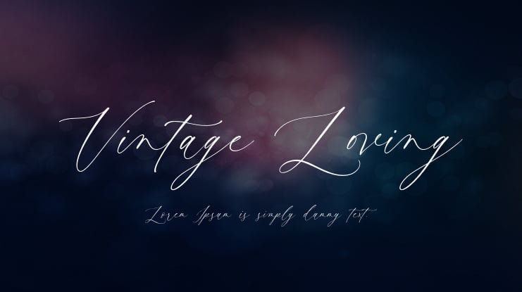 Vintage Loving Font