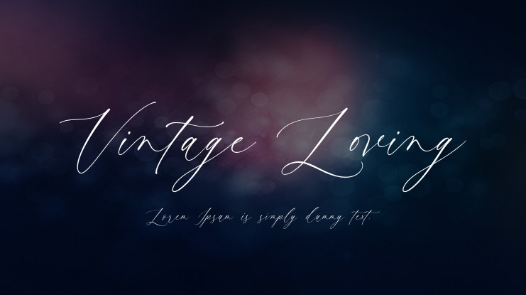 Vintage Loving Font