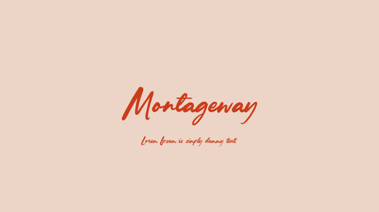 Montageway Font