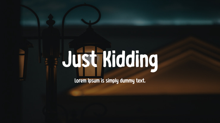Just Kidding Font