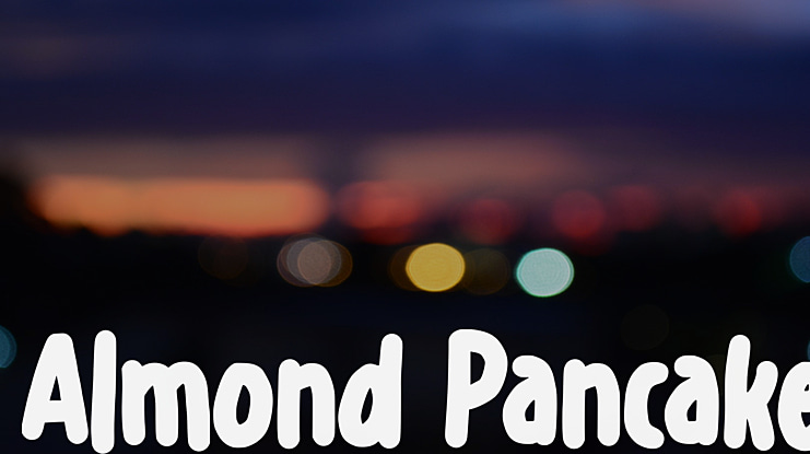 Almond Pancake Font