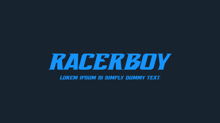 Racerboy Font