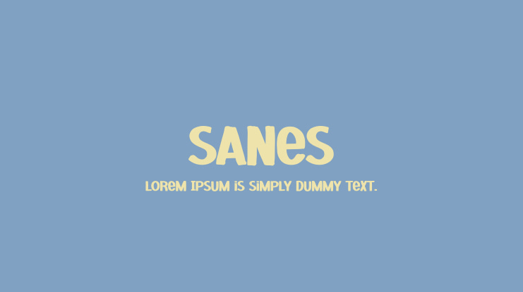 Sanes Font