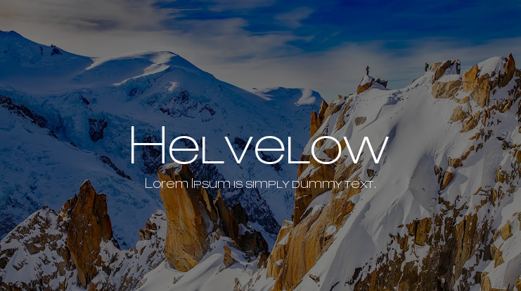 Helvelow Font