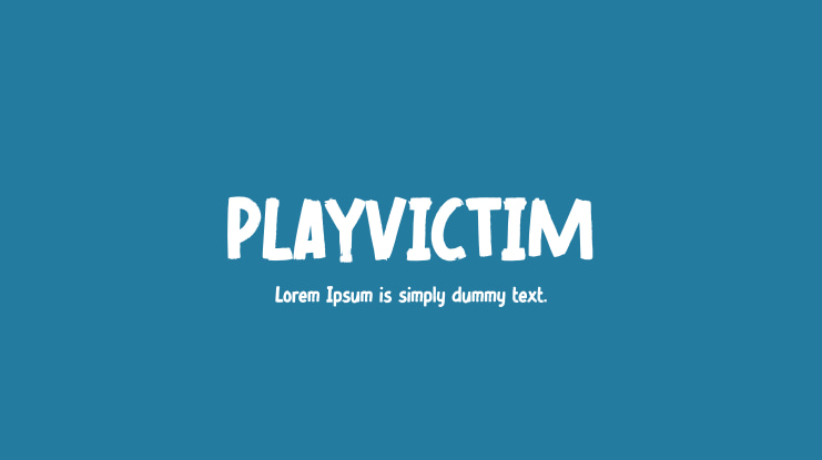 PLAYVICTIM Font
