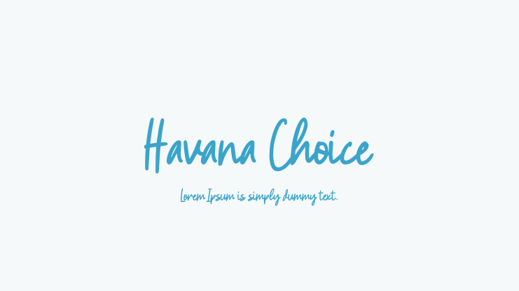 Havana Choice Font