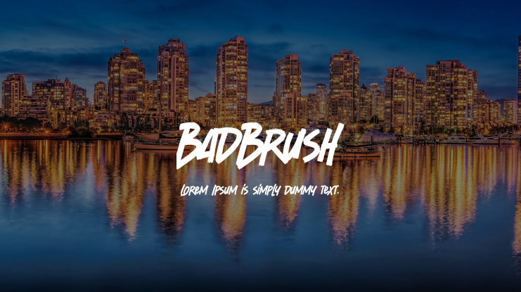 BadBrush Font